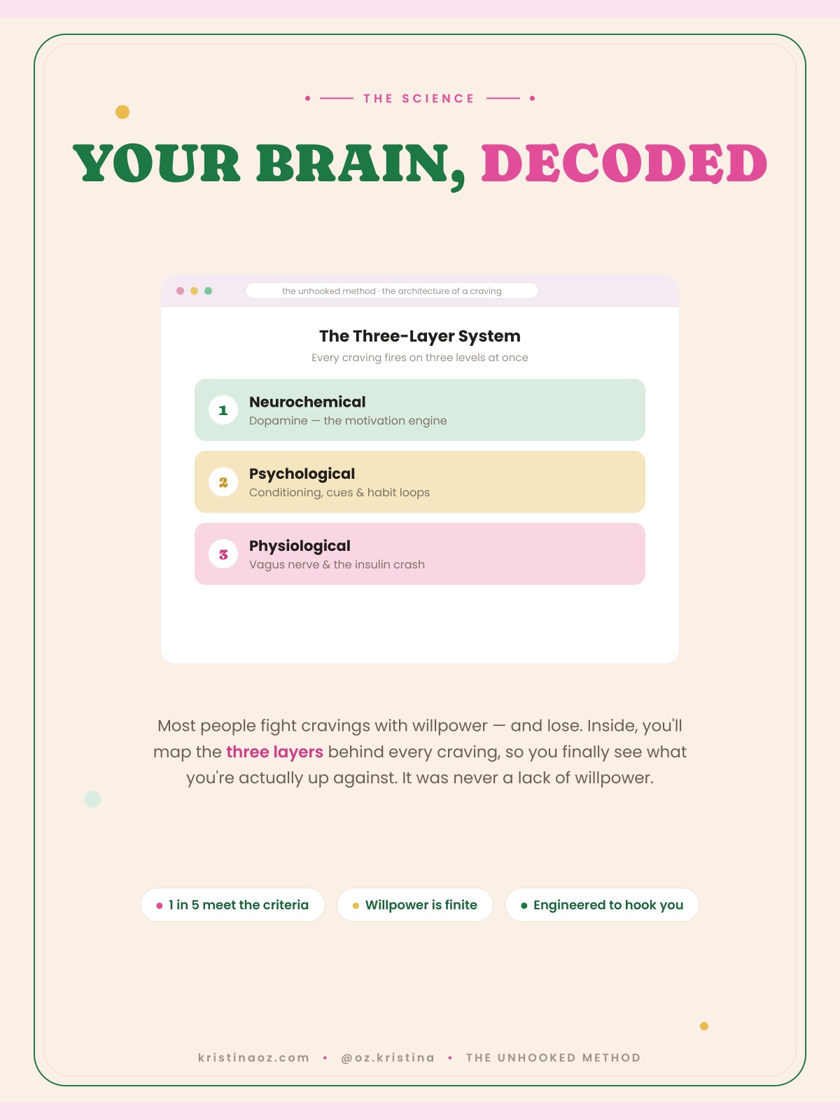 Your brain decoded — the three-layer craving system